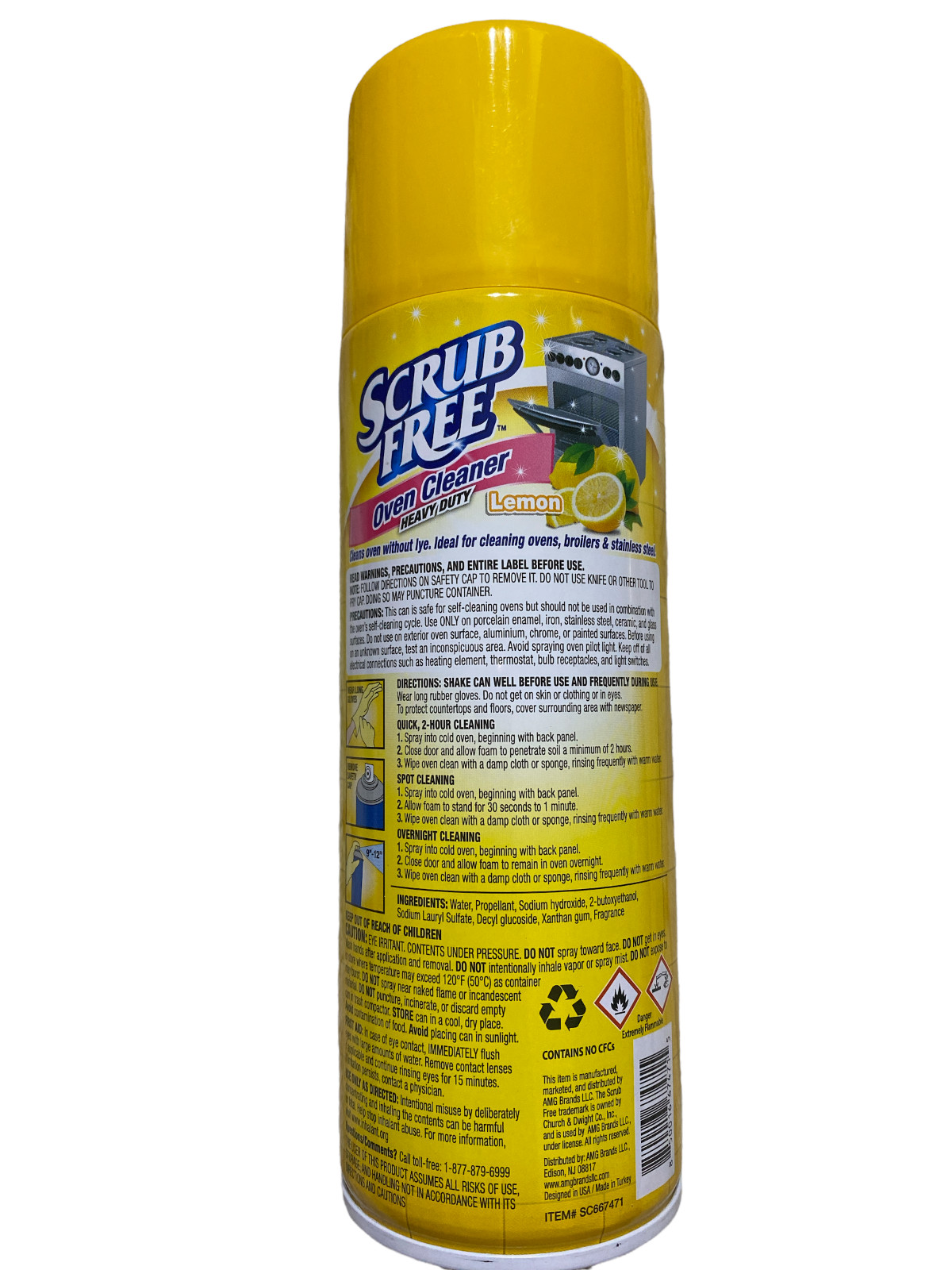 Scrub free Professional oven cleaner lemon heavy duty Pk of 2