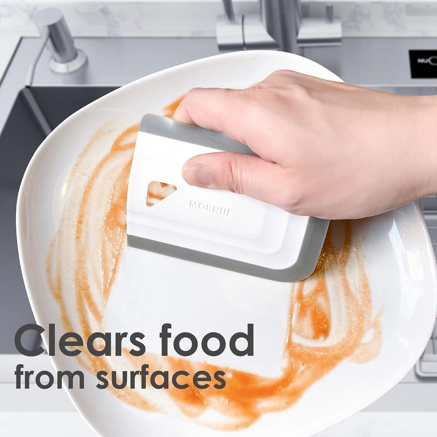 Curved Small Squeegee. Kitchen Sink Squeegee Sinks Countertops & Dishes.