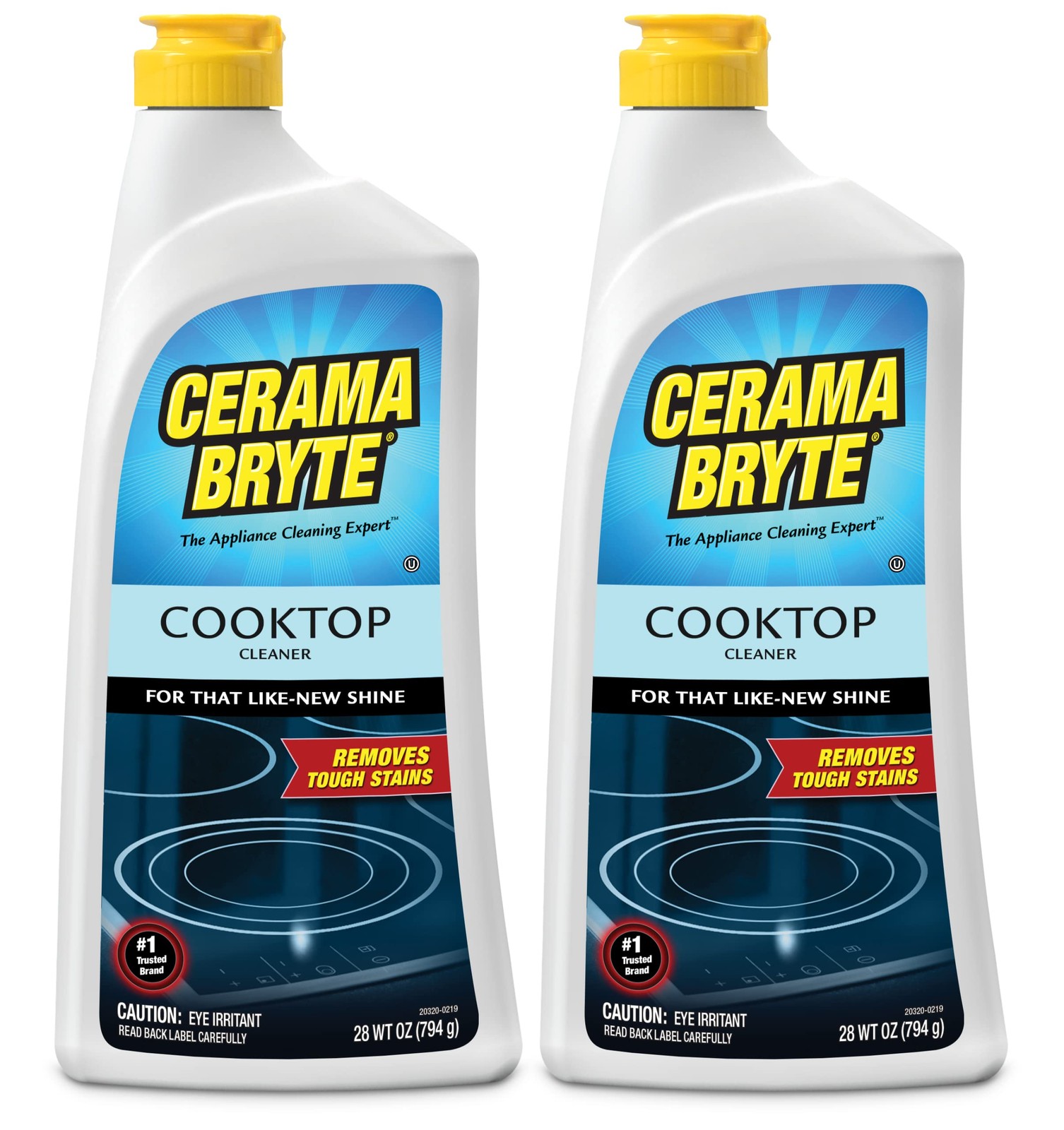 Cerama Bryte Cooktop and Stove Cleaner for Glass-Ceramic Surfaces, 28 Ounces, 56