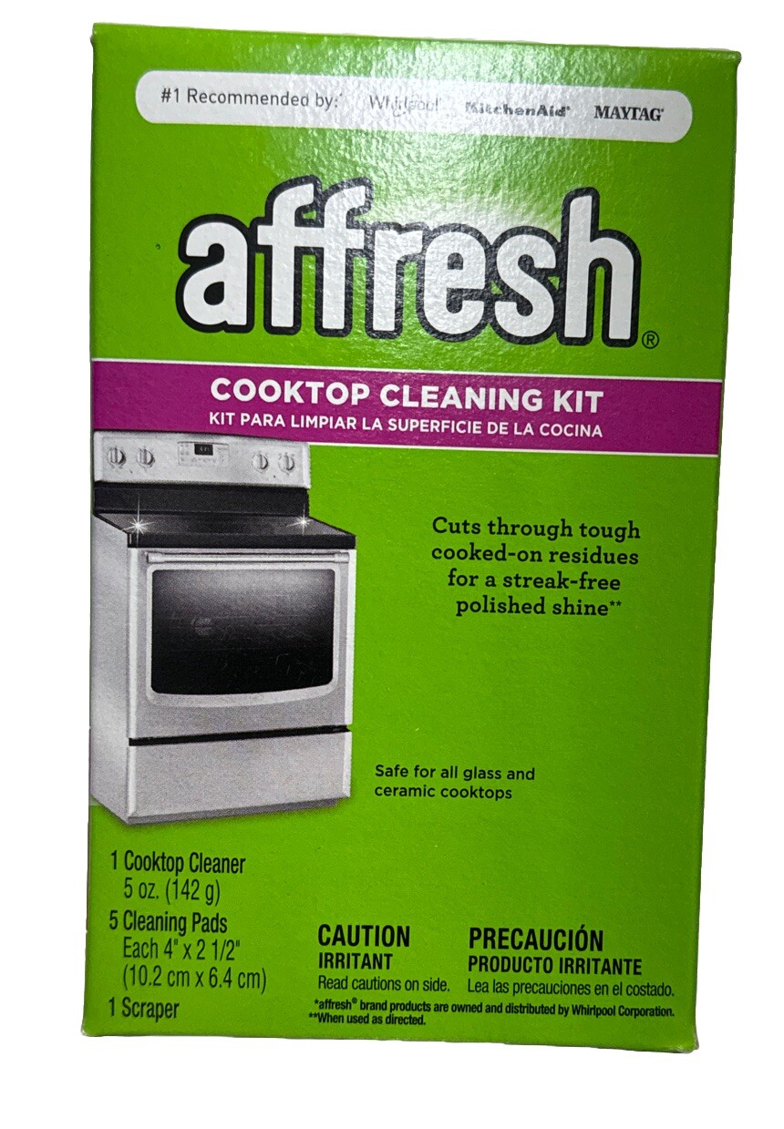 Affresh W11042470 Cleaning Kit (Cooktop Cleaner Scraper and Scrub Pads) Useful