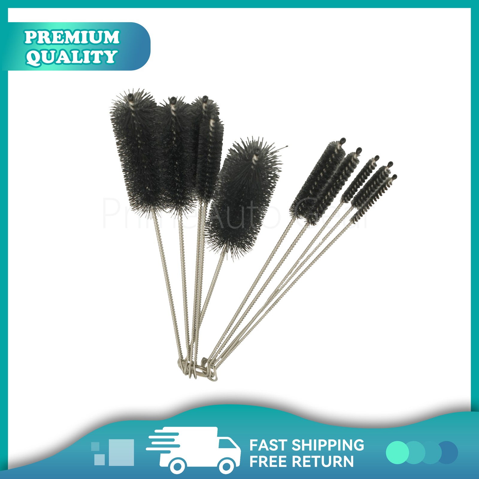 10PCS Set Nylon Small Long Cleaning Straw Brush Cleaner Bottle Tube Pipe