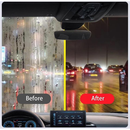 3PCS Car Window Oil Film Cleaning Brush Upgrade 2.0 Clear View Glass Cleaner
