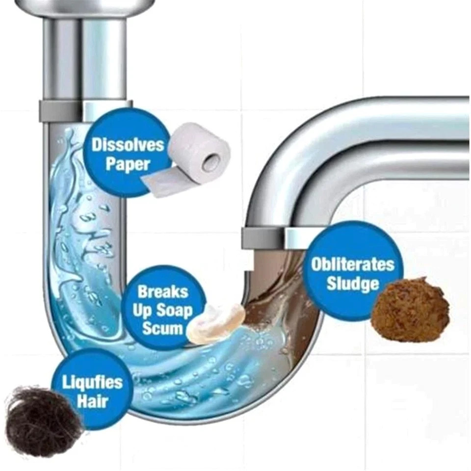 Powerful High Efficiency Sink Drain Cleaner 1–5x Clog Cleaning Tool