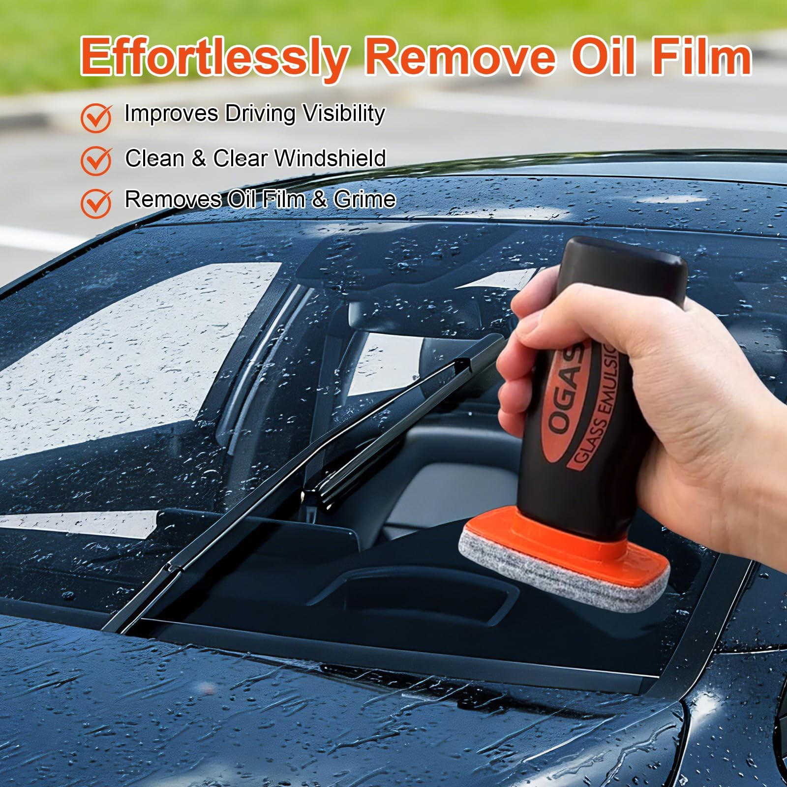 Glass Cleaner-auto glass cleaner& glass emulsion, Removes Tough Grease, Grime…
