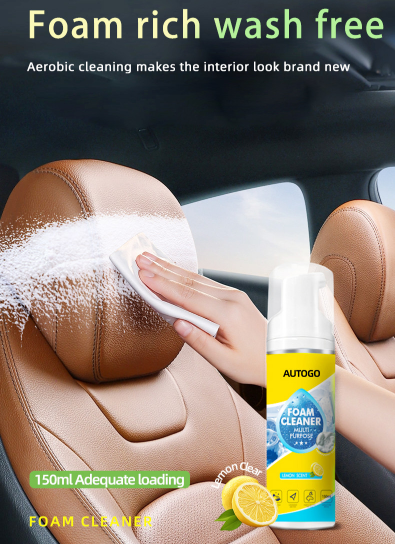 150ml 4-in-1 Multi-Enzyme Foam Cleaner,All-Purpose Spray 5oz with Sponge & Towel