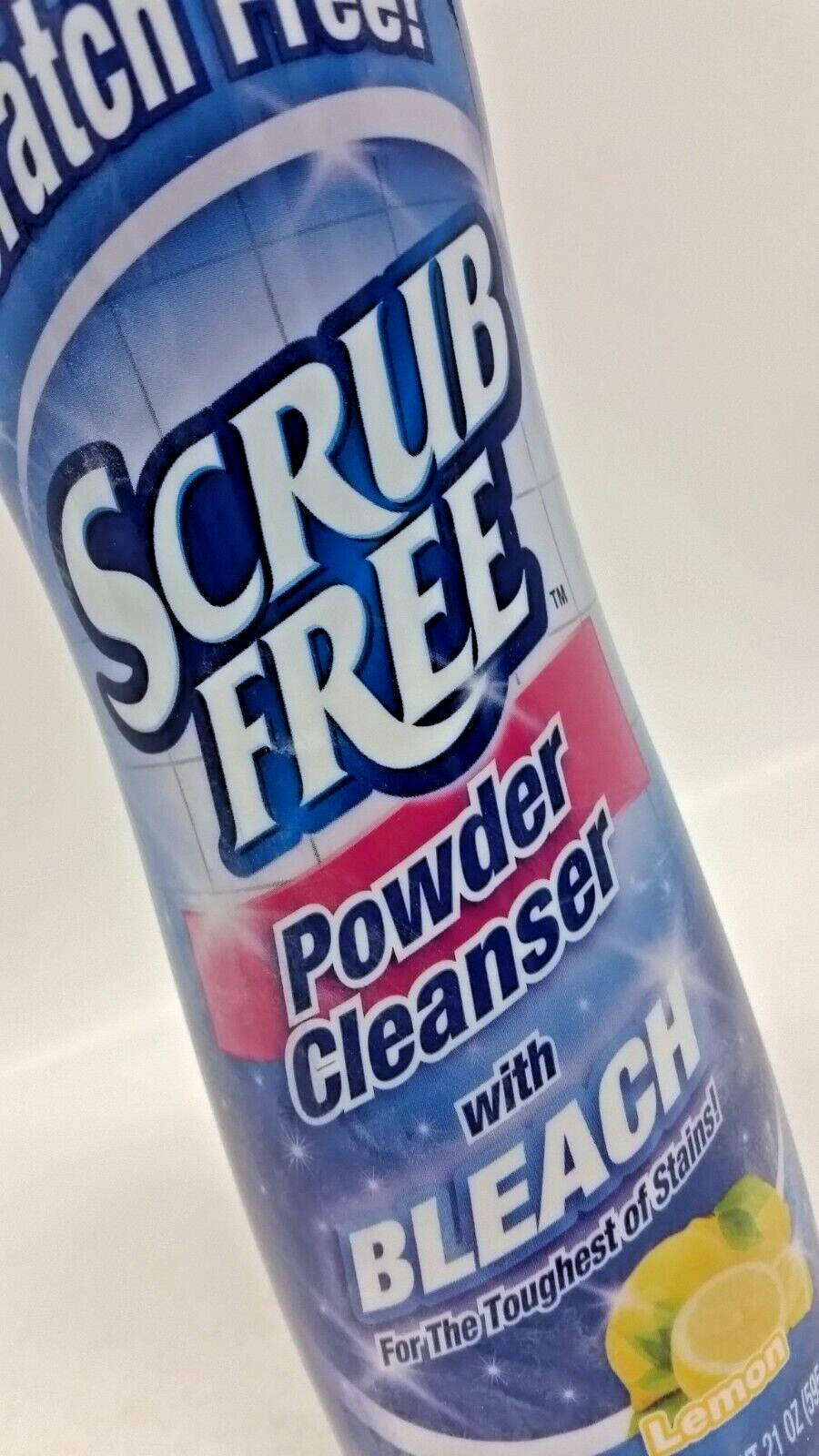 LOT 4 ScratchFree Scrub Free Powder Cleanser w/ Bleach Lemon Scent 21ozEa SEALED
