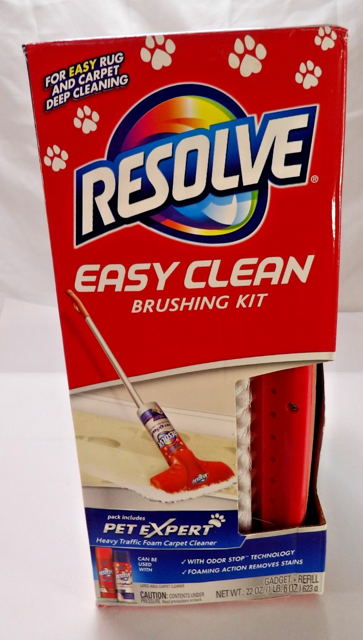 NEW Resolve Easy Clean Pet Expert Brushing Kit Heavy Traffic Carpet Cleaning