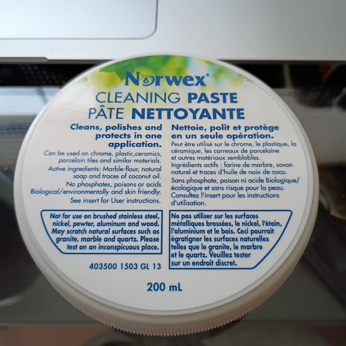 New Norwex Cleaning Paste 200ml 6.76 OZ Stain Remover