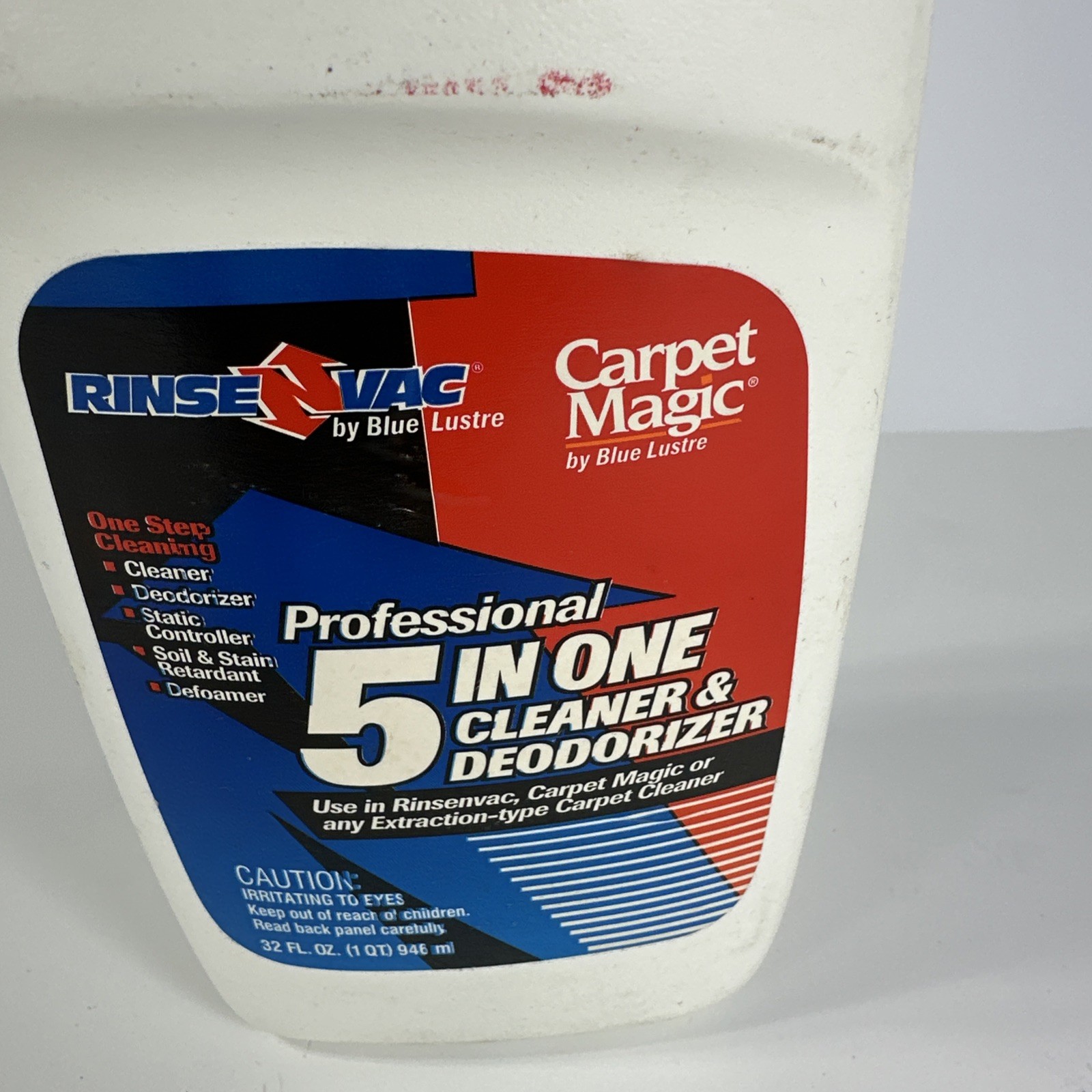 RINSE N VAC CARPET CLEANING 32 FL OZ 5 in 1 Cleaner & Deordorizer Sealed