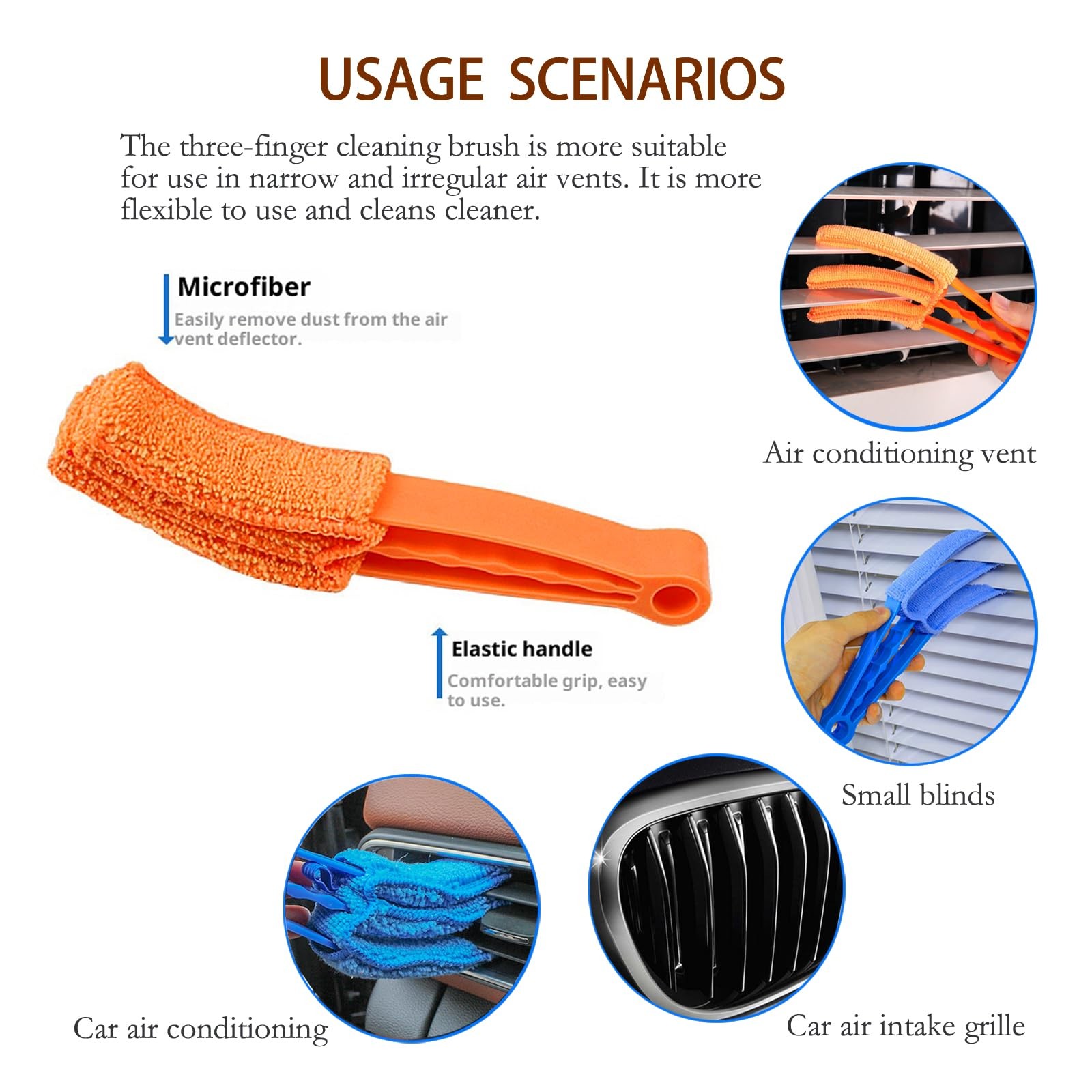 Washable Blinds Cleaner Tool, Blind Duster, Microfiber Dusting Brush for Vene…