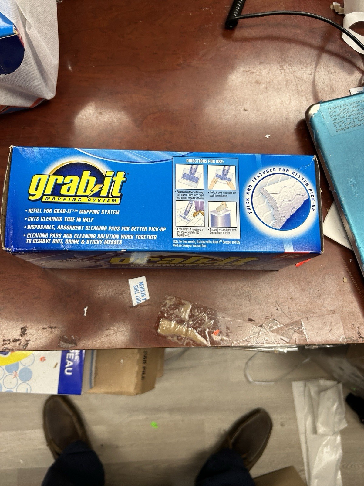GRAB IT Mopping System Cleaning Refill Pads Box of 12 Discontinued