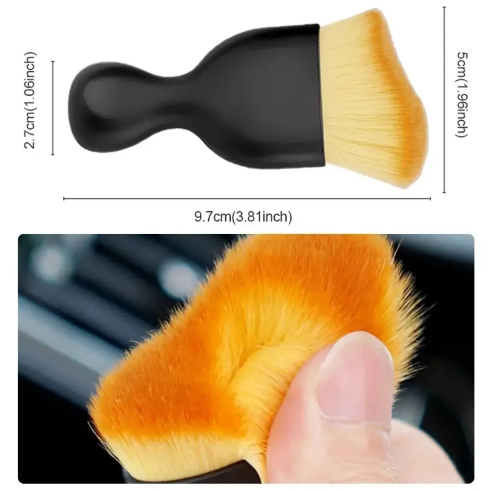 2 Pcs Car Interior Dust Sweeping Soft Brush Car Washing Tool Keyboard Gap Car Du