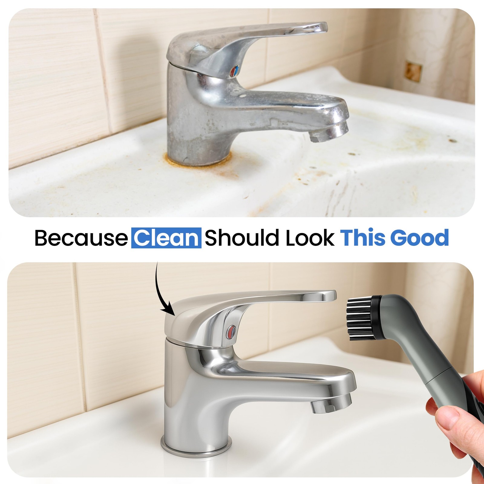 GroutCare 10000 Electric Spin Scrubber – Bathroom Cleaning Brush w/ 2 Replace…