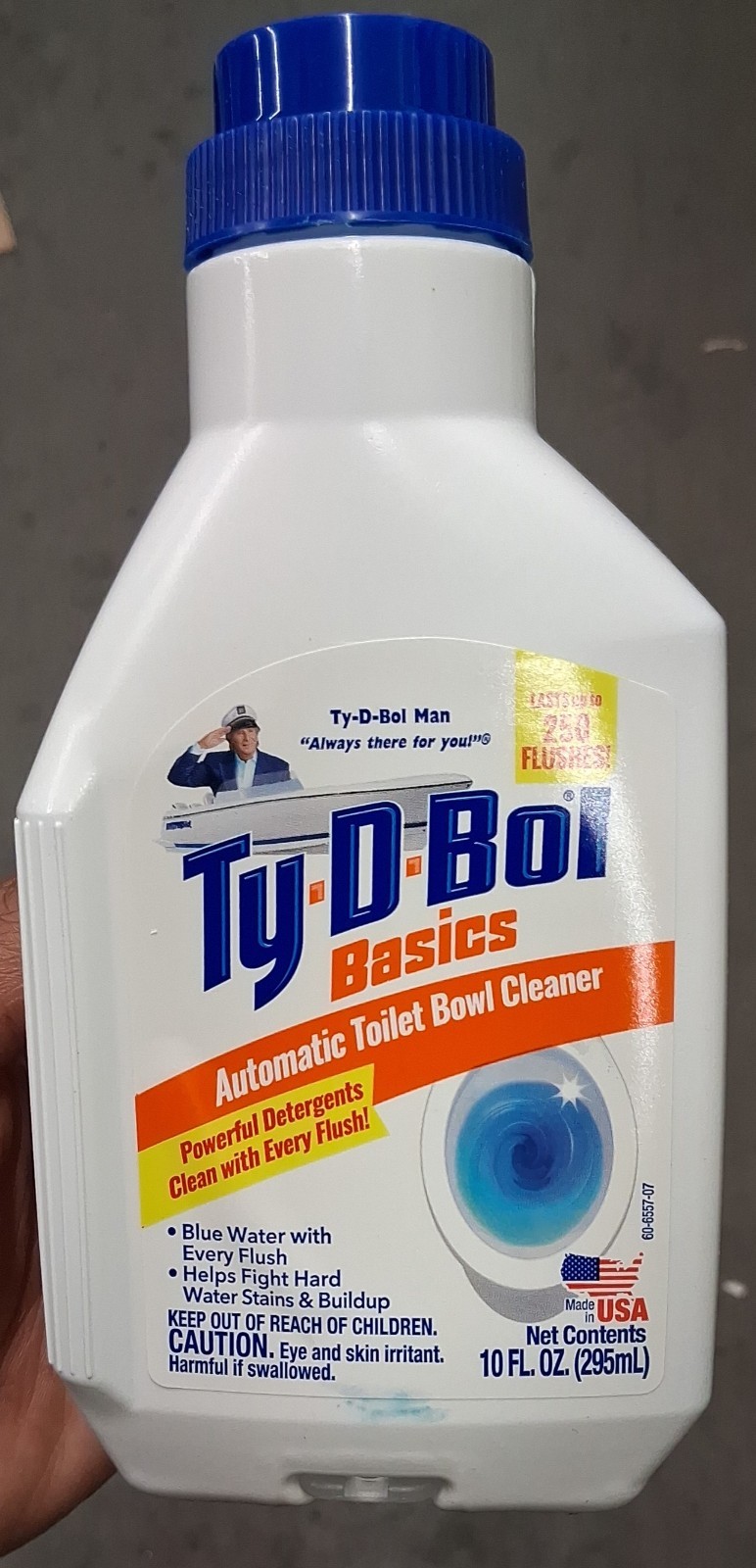 Ty-D-Bol Automatic Toilet Bowl Cleaner Liquid Blue Water Fights Stains 10 fl oz