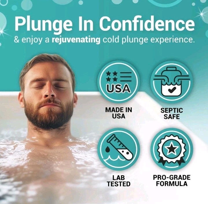 3In1 Weekly Cold Plunge Water Treatment – Cleaner, Clarifier, and Softener for C