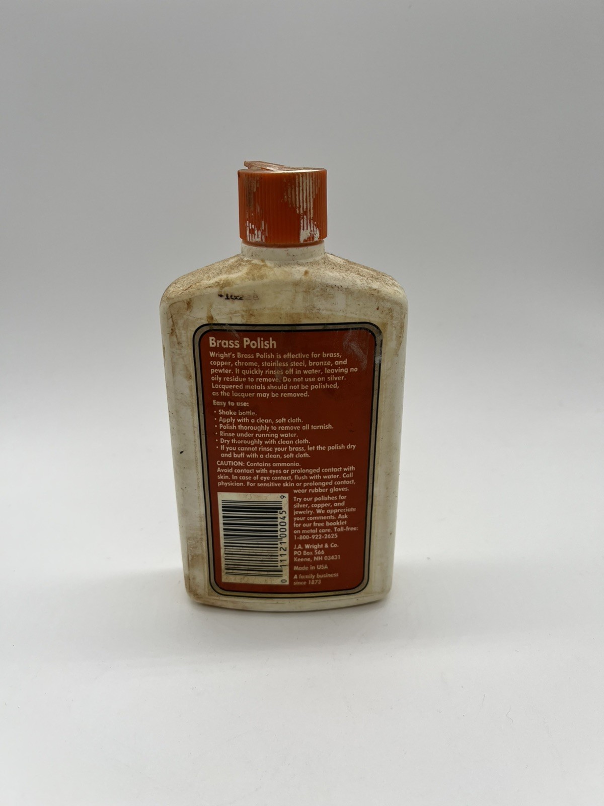 Wright’s All Purpose Brass Polish 8 fl oz Used