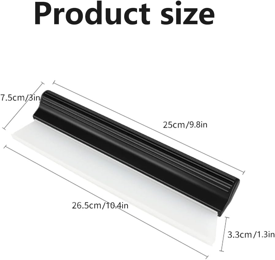 10″ Silicone Squeegee – Quick Dry Water Blade for Car & Shower