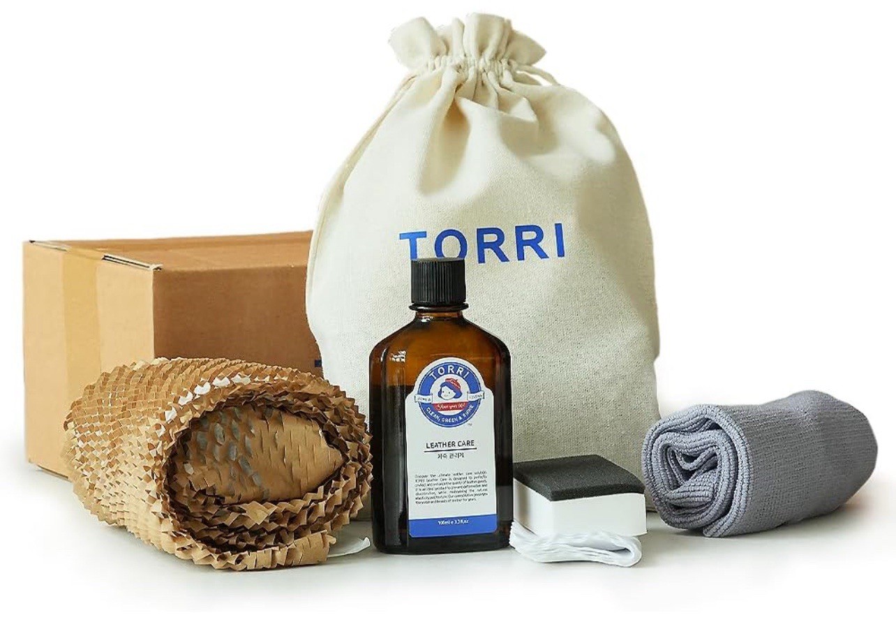 TORRI Leather Care, Premium Non-Toxic Conditioner Kit for All Luxury Leather | P