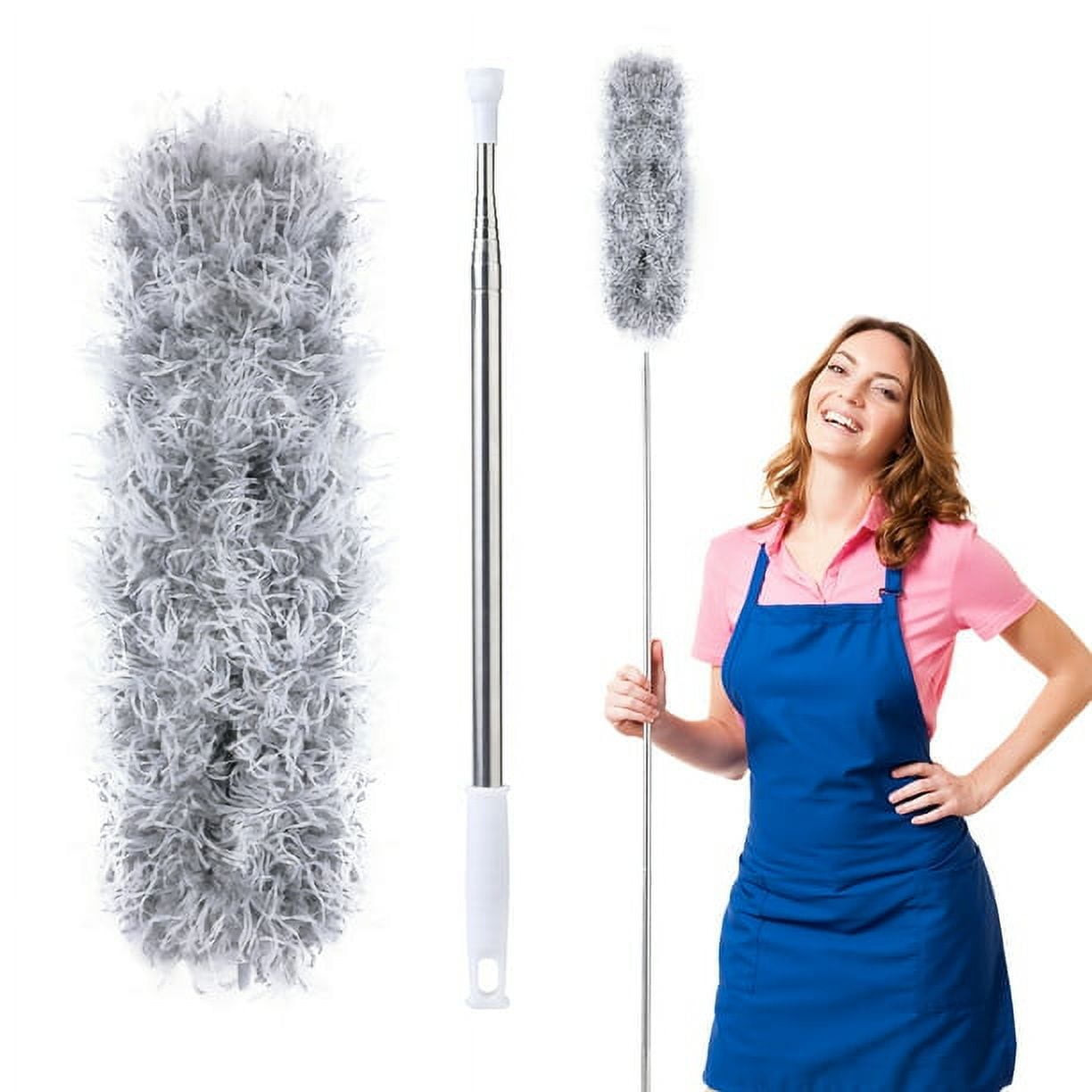 Extendable Duster Bendable Head Long Handle Ceiling Fan Furniture Cleaner