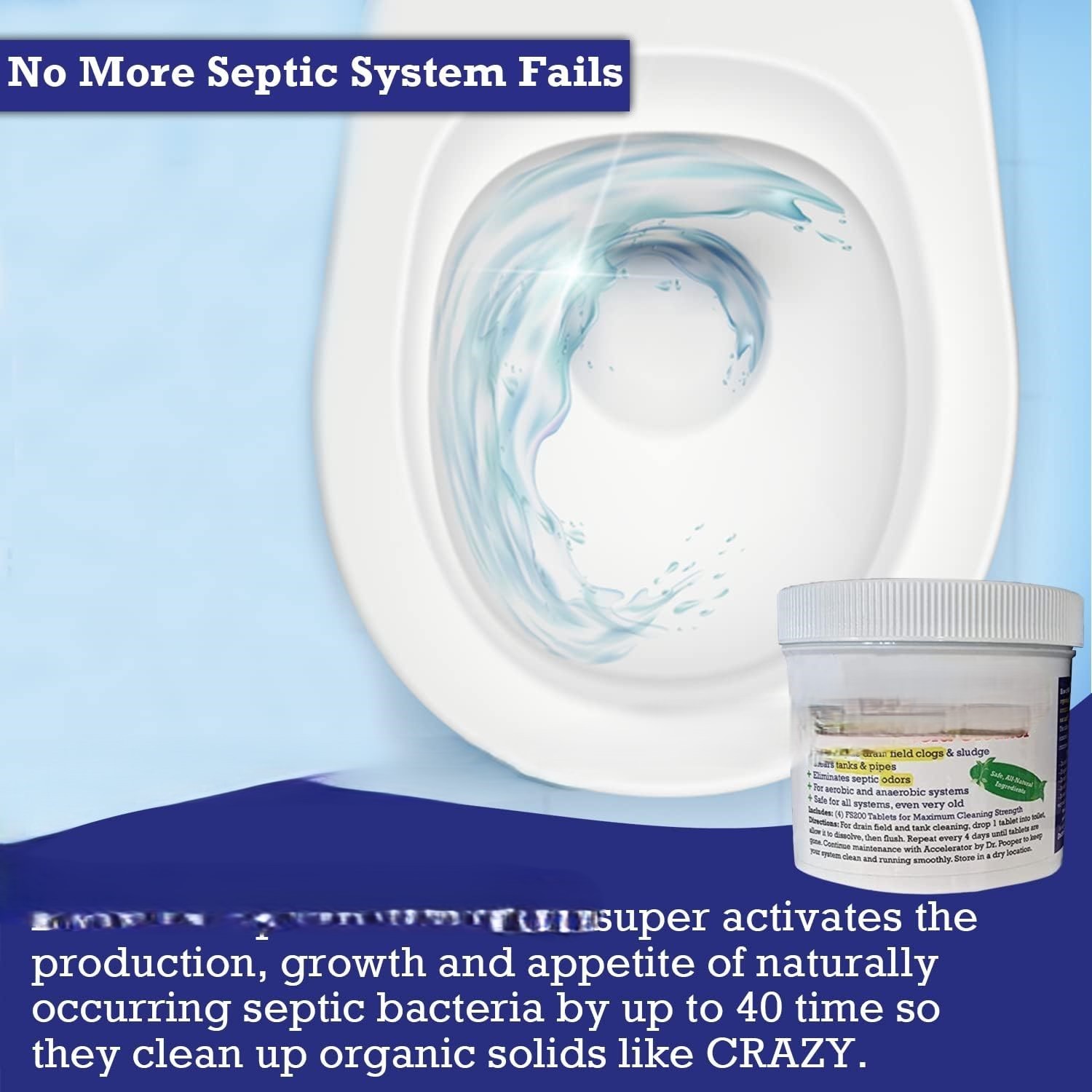 Septic tank cleaner tablets (20 count)