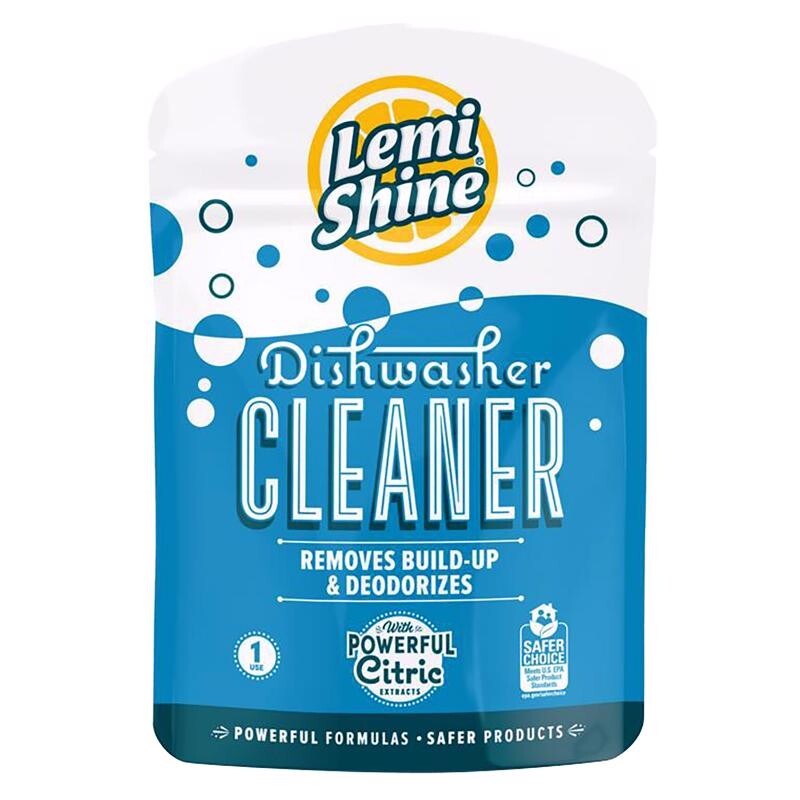 3pk Lemi Shine Dishwasher Cleaner Lemon Scent Powder 1.76oz Removes Buildup