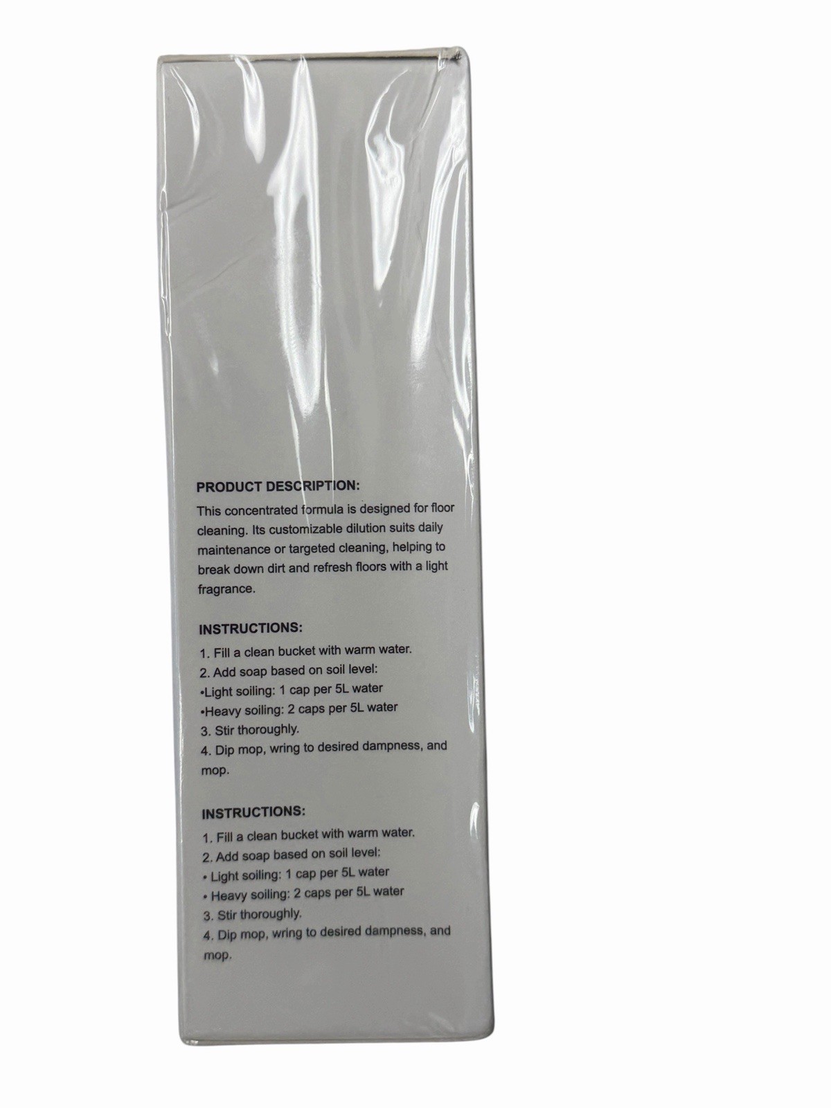 R & W Co Mop Soap Brazilian Wax 120ml Concentrated Floor Cleaner NEW Sealed. D