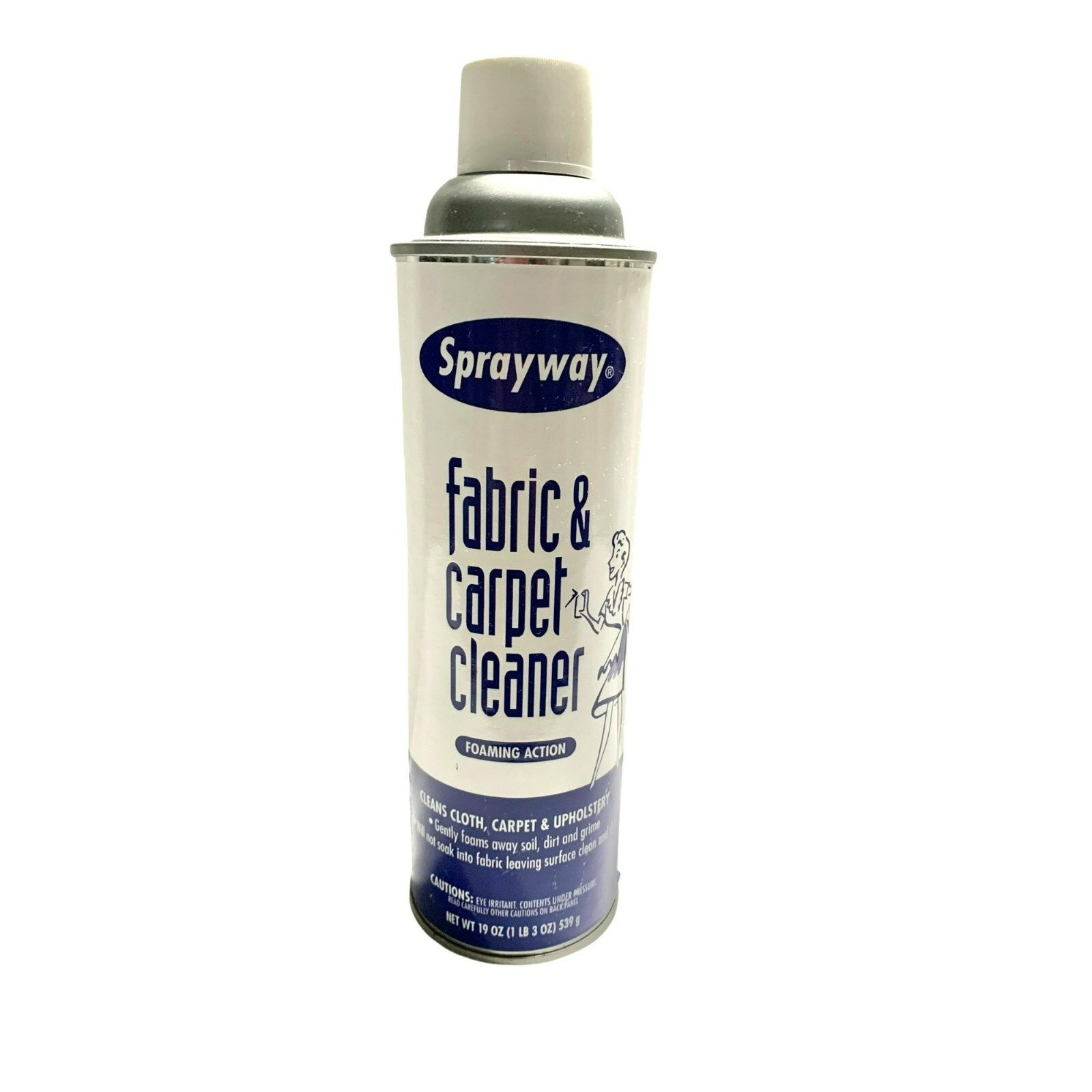 SPRAYWAY FABRIC CLOTH CARPET UPHOLSTERY Cleaner with Foaming Action 19oz HTF