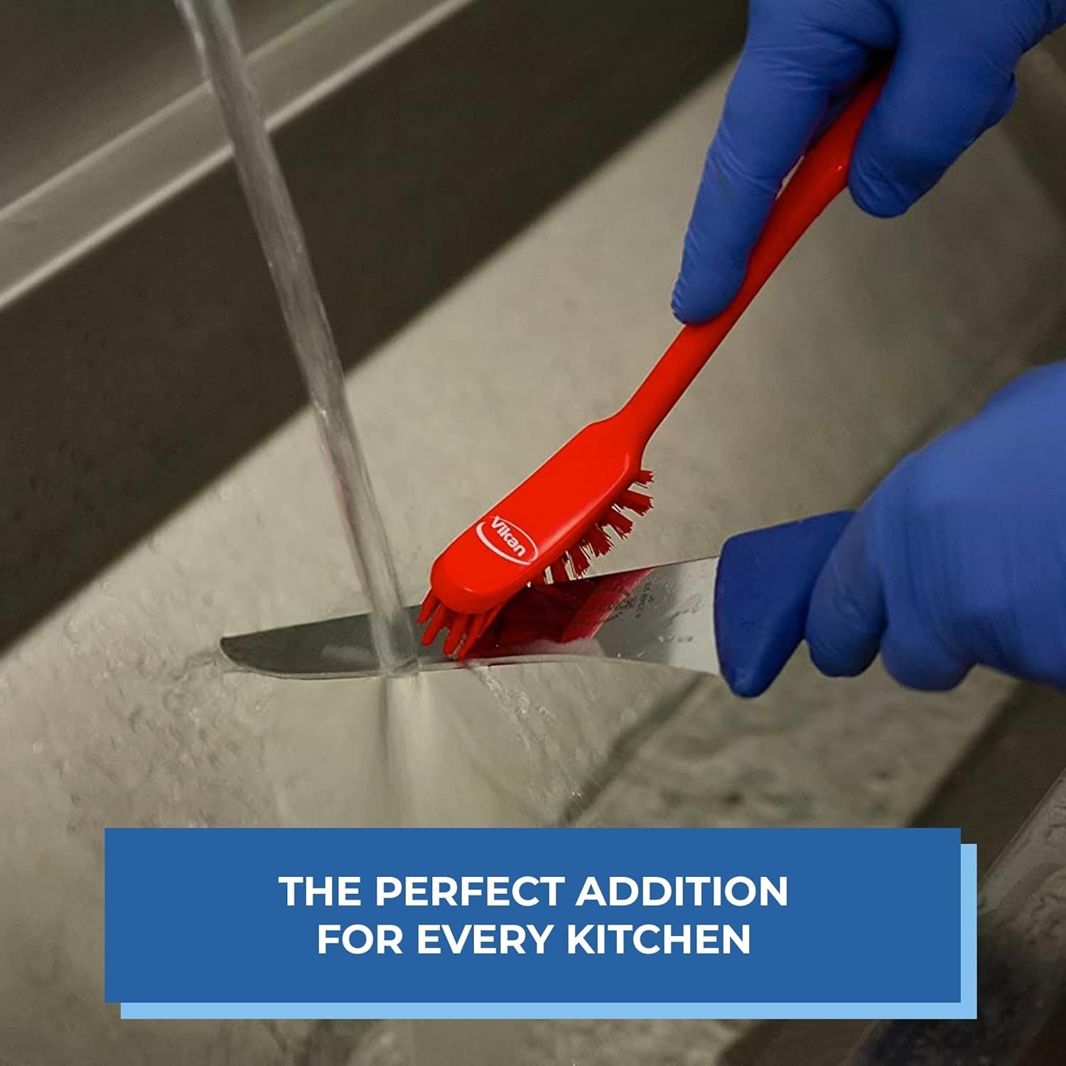 Slip-Resistant Narrow Dish Brush for Kitchens and Bathrooms – 11-Inch Heavy Duty