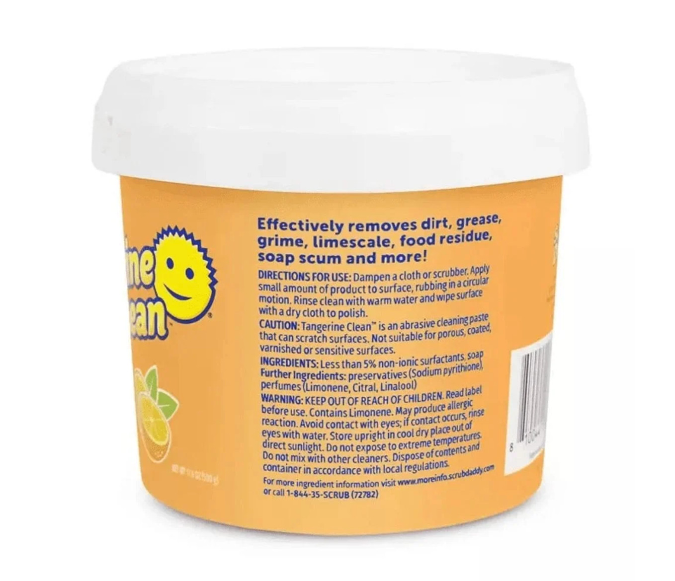 Scrub Daddy Tangerine Clean Natural Cleaning Paste 17.6 oz