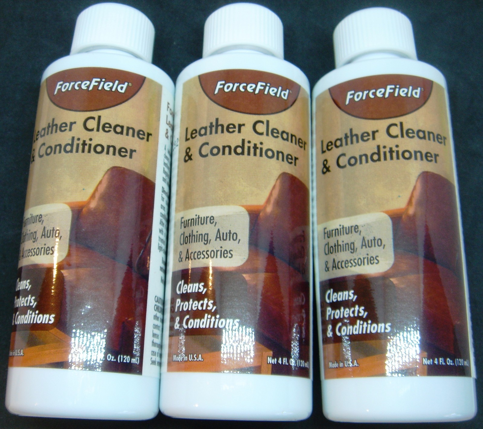 FORCEFIELD BEST LEATHER CLEANER & CONDITIONER FURNITURE ACC 4 oz FREE SHIPPING