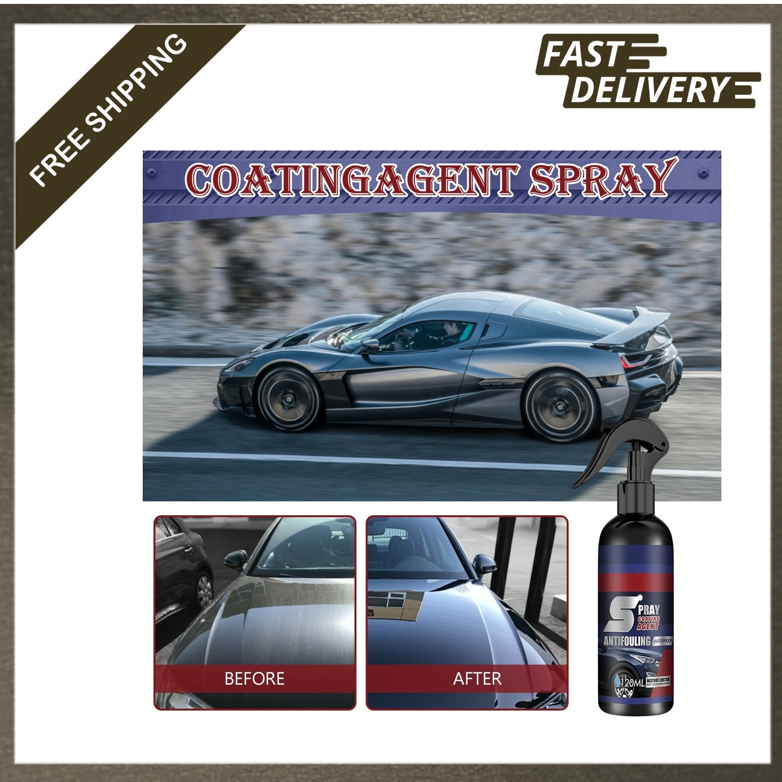 Multi-Functional Coating Renewal Agent Ceramic Car Spray Nanotechnology Plastic