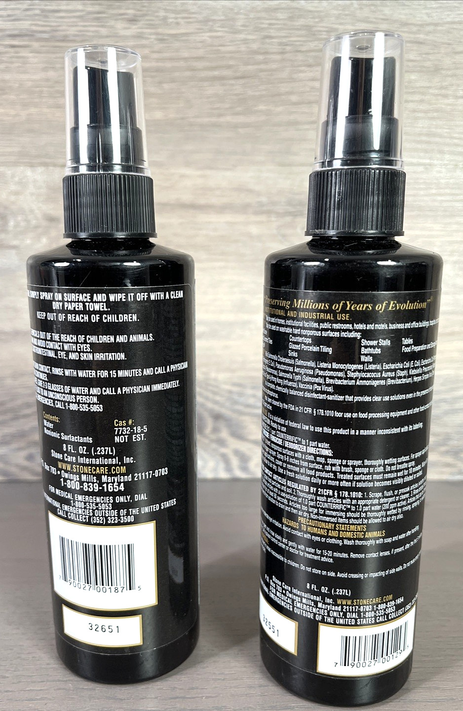 SCI Clean EnCounters Countertop Spray Cleaner Bottles New
