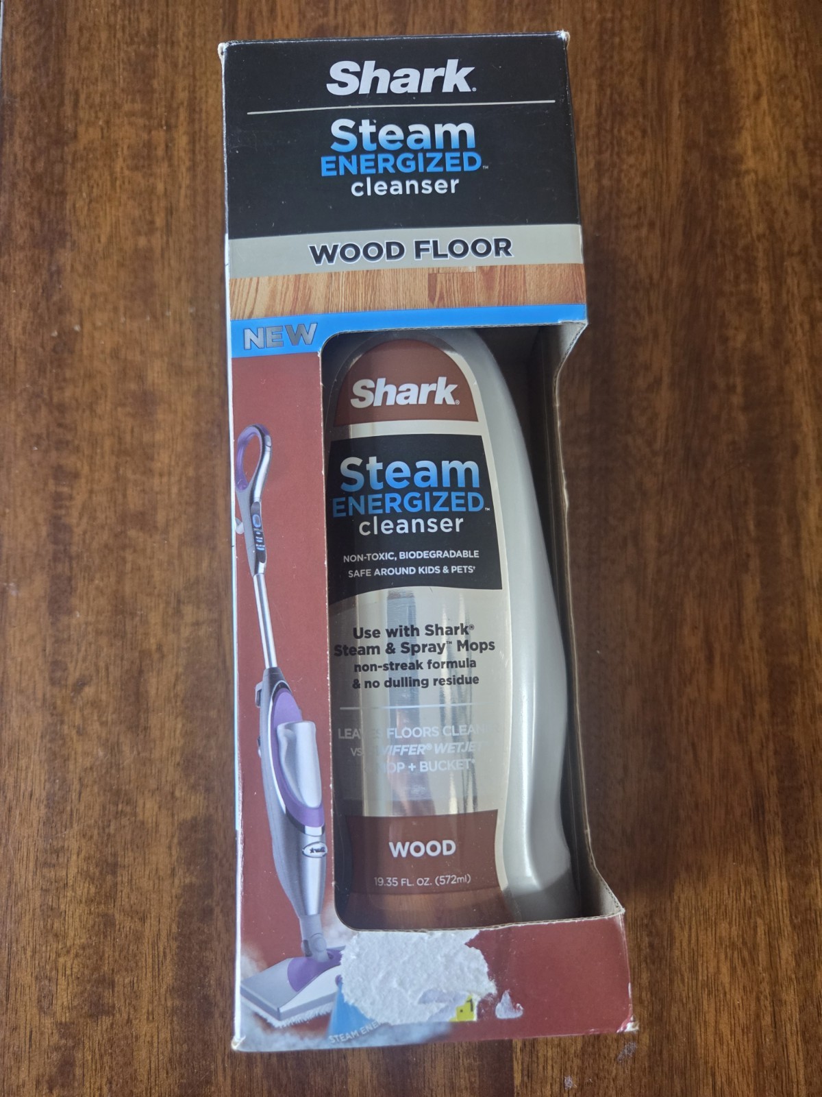 Shark Steam Energized Wood Floor Cleanser 20 Oz Non-Toxic Biodegradable Safe NEW