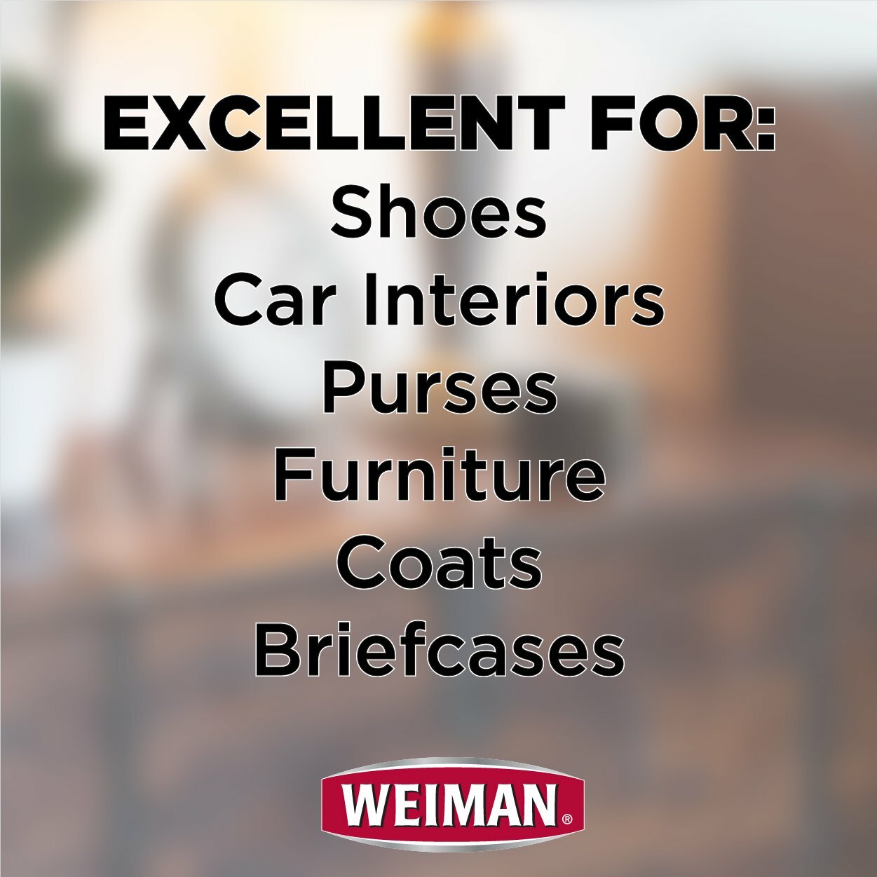 Weiman 3-IN-1 LEATHER CONDITIONER Cleans Cond Protects AUTO HOME FURNITURE SHOES