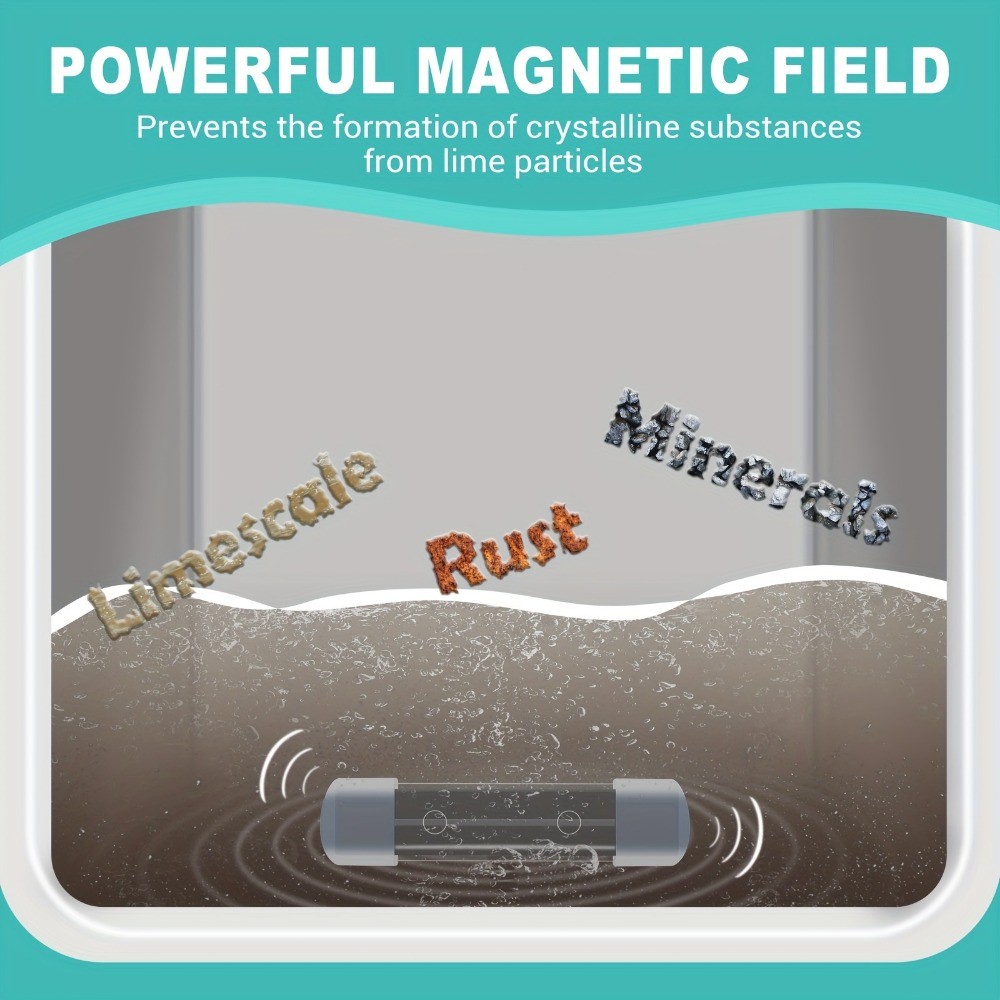 Magnetic-Activated Compact Mineral-Blocking 4-Pack Automatic Toilet Tank Cleaner