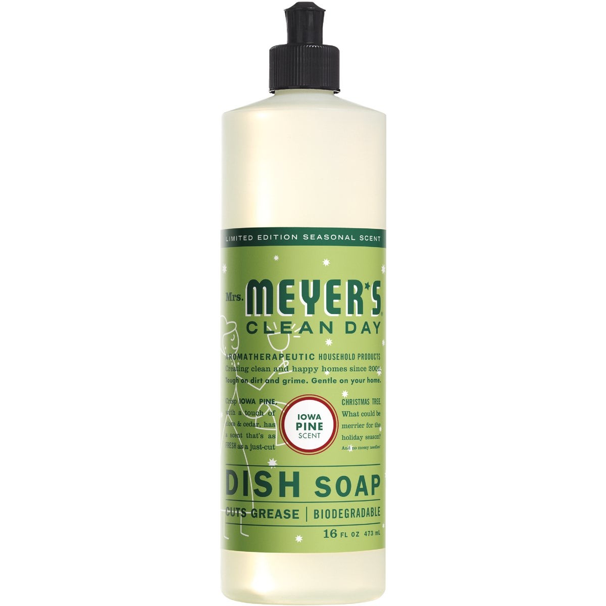 Mrs. Meyer’s Clean Day 16 Oz. Iowa Pine Scent Liquid Dish Soap 17420 Pack of 6