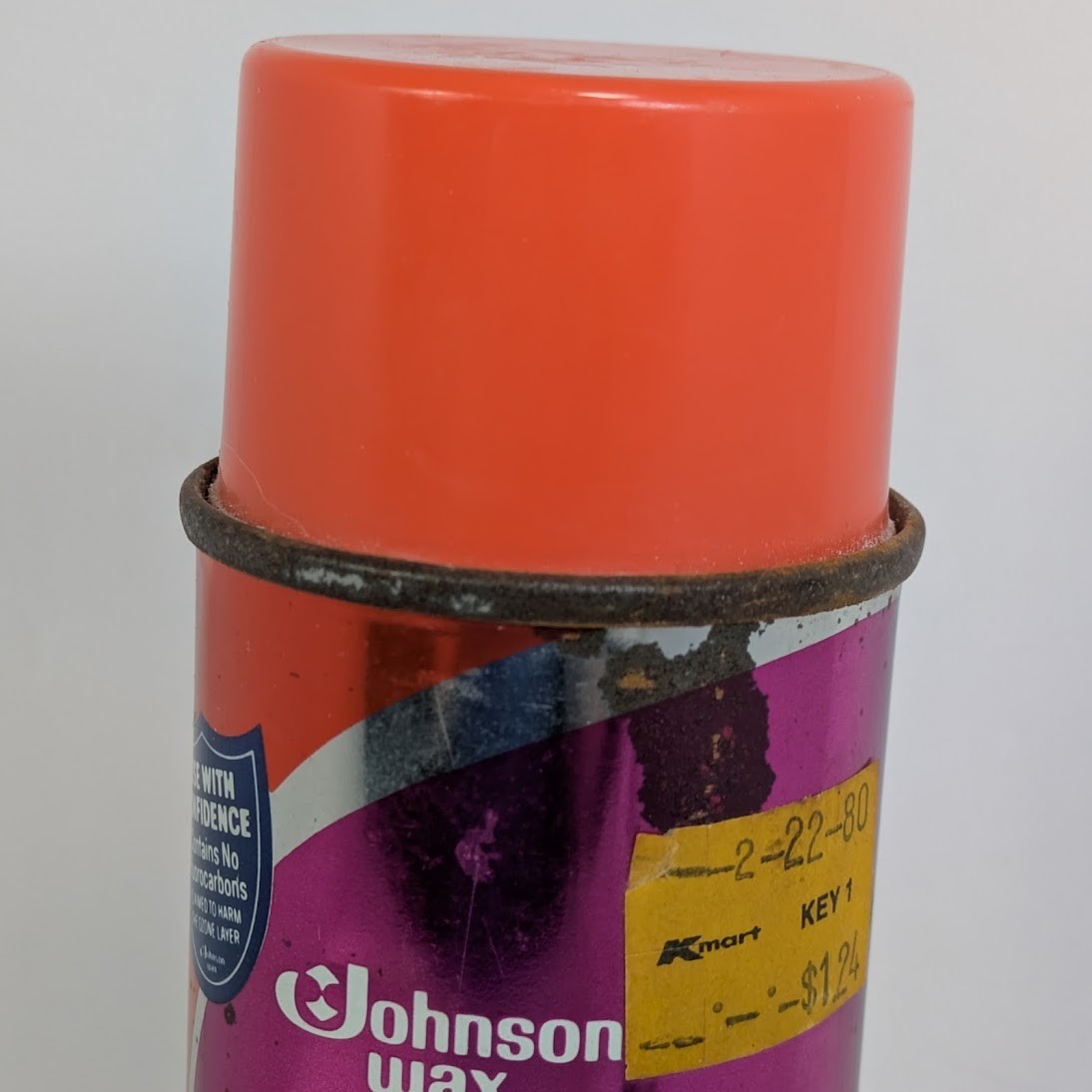 Johnson Wax Klean N Shine Foam Cleaner 1980 Spray Can – 90% Full – Vintage