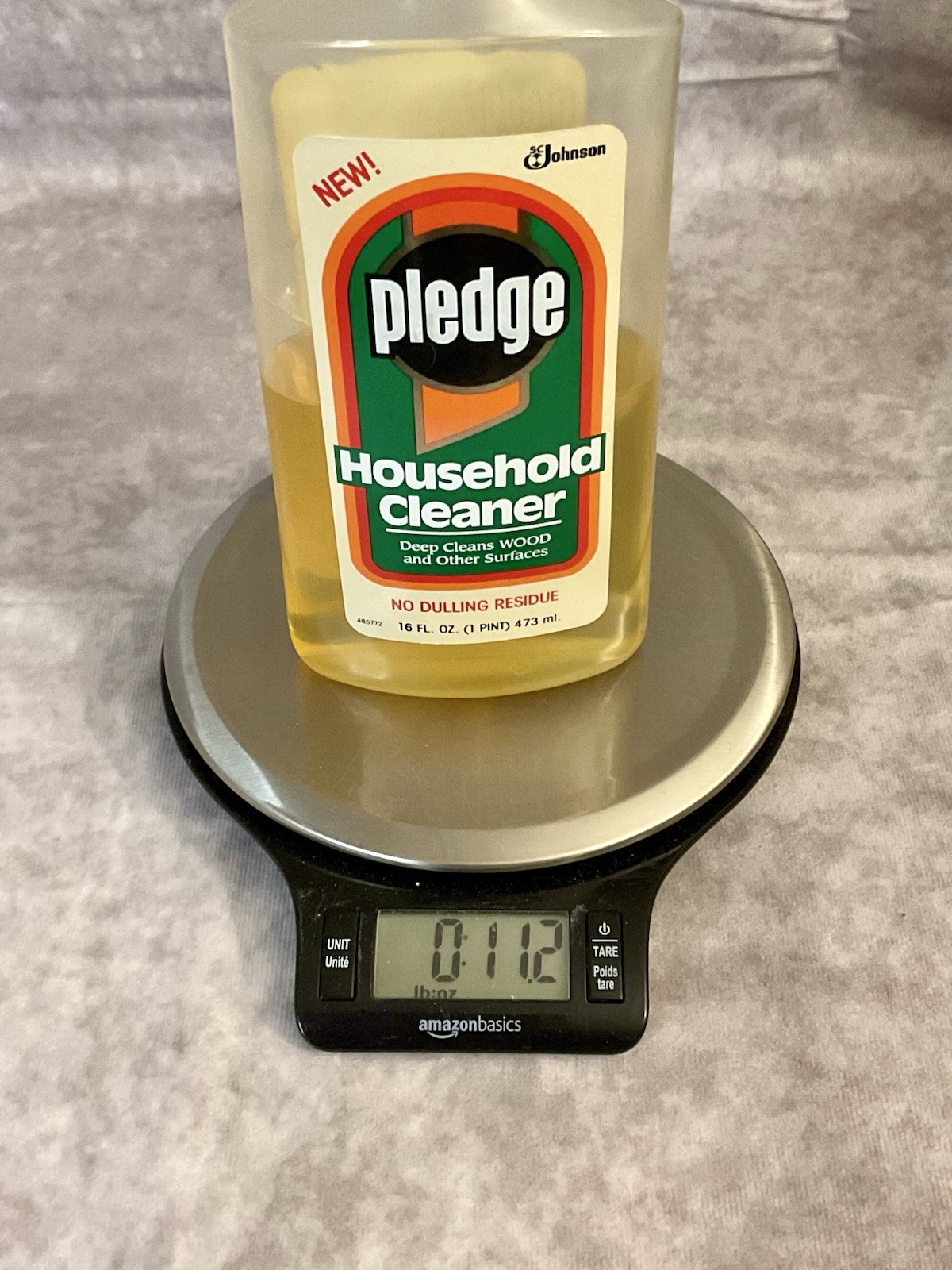 VINTAGE PLEDGE HOUSEHOLD CLEANER 16 FL OZ SC JOHNSON 1991 USED PROP