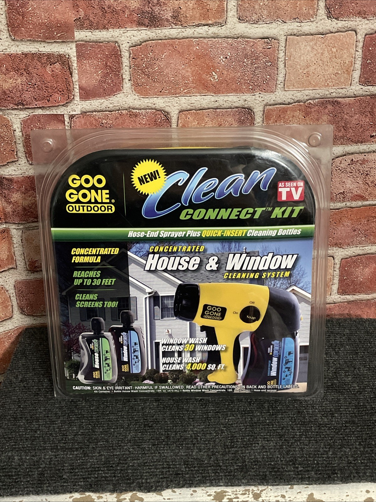 NOS Goo Gone Outdoor Clean Connect Kit House Window Cleaning System Sprayer