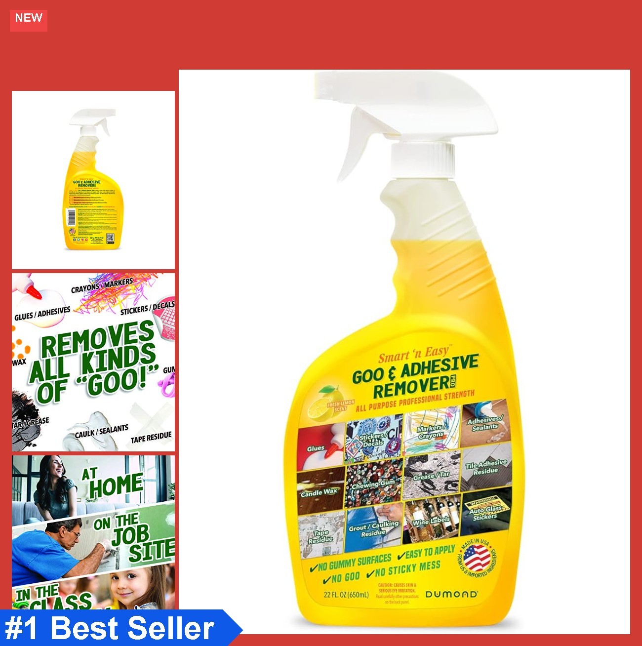 Adhesive Remover 22oz Spray Goo Sticker Label Decal Tape Glue Grease Tar Citrus