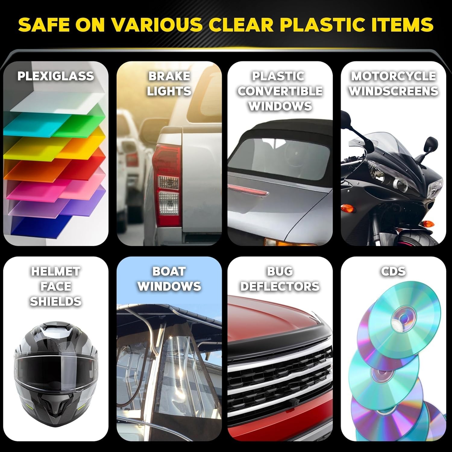 PlastX 10oz Plastic Cleaner & Polish for Headlights & Windows