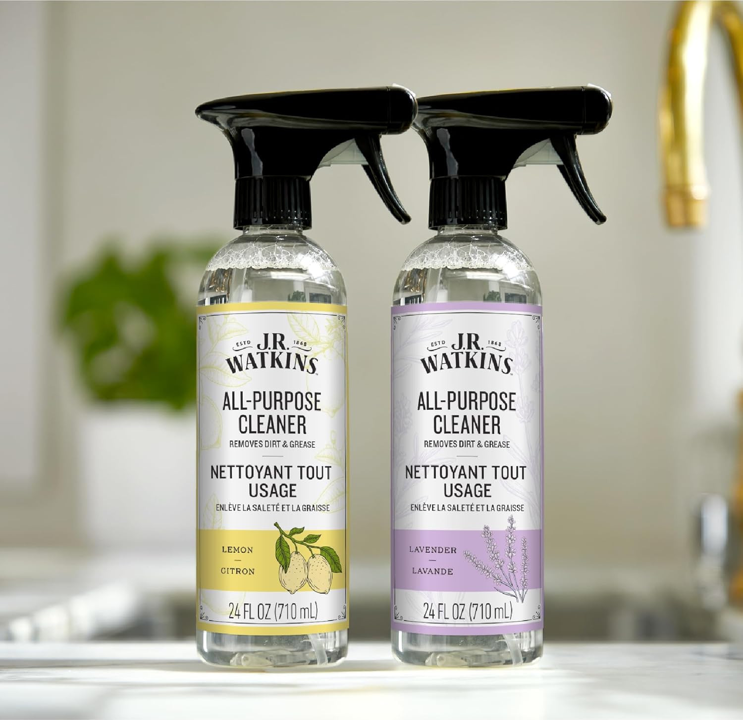 JR Watkins All Purpose Cleaner Lemon 24Floz – 2Pk