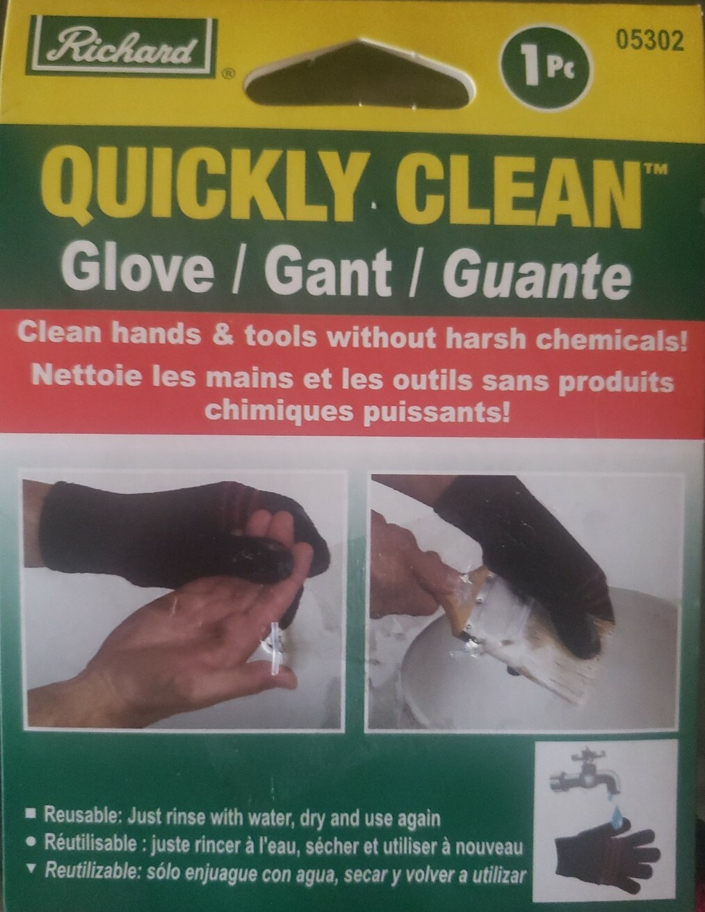 2 Hyde Richard Quickly Clean Gloves, Reusable, Clean Without Harsh Chemicals!!!!