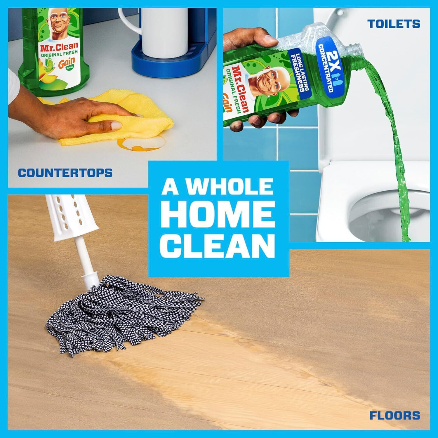 Mr. Clean 2X Concentrated Multi Surface Cleaner with Gain Original Scent 41 oz