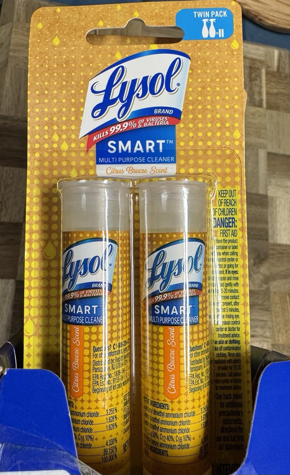 Lysol SMART Multi-Purpose Cleaner 2 Count Refill Cartridge, Citrus Breeze