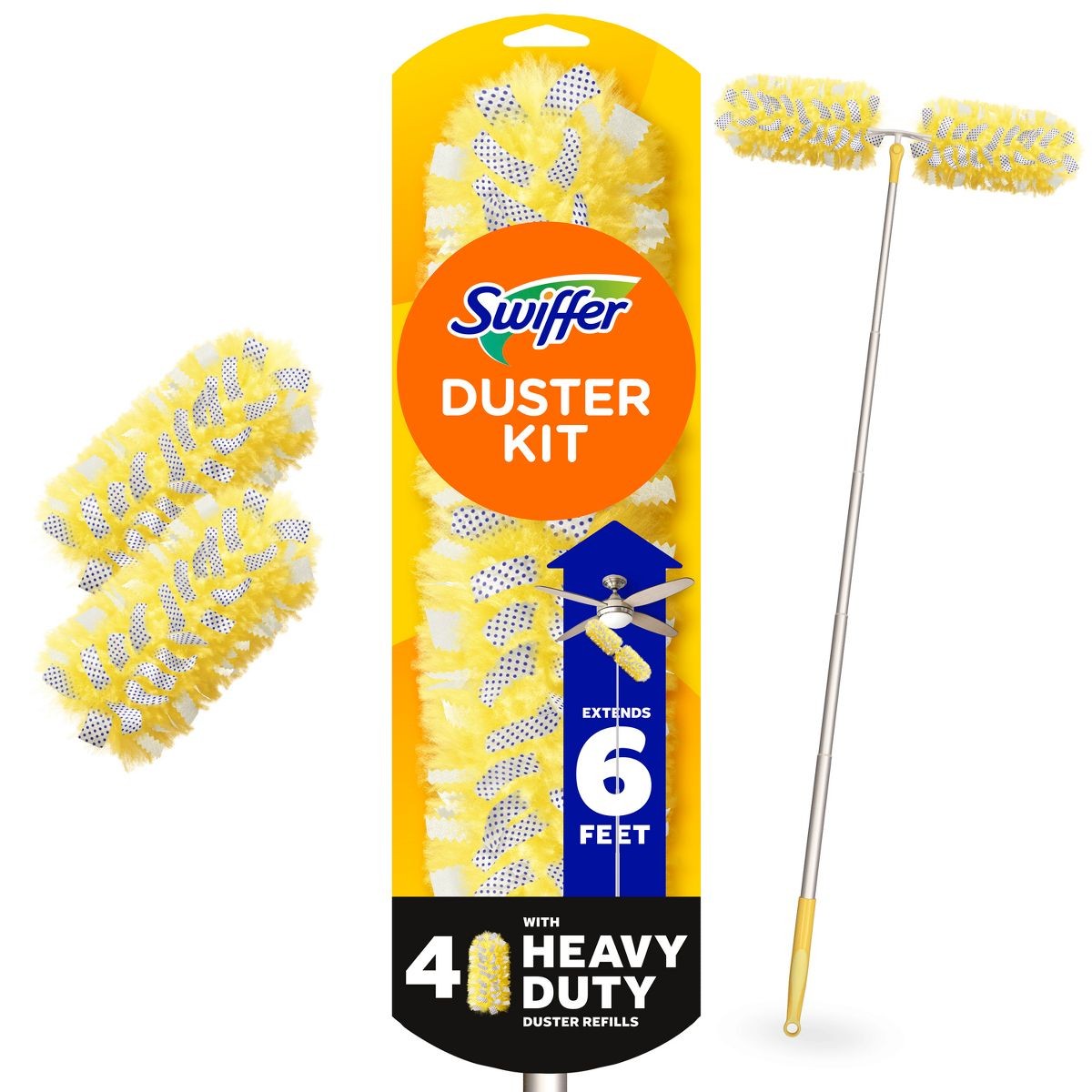 Swiffer 5pc Extendable Dusting Kit, Heavy Duty w/4 Refills