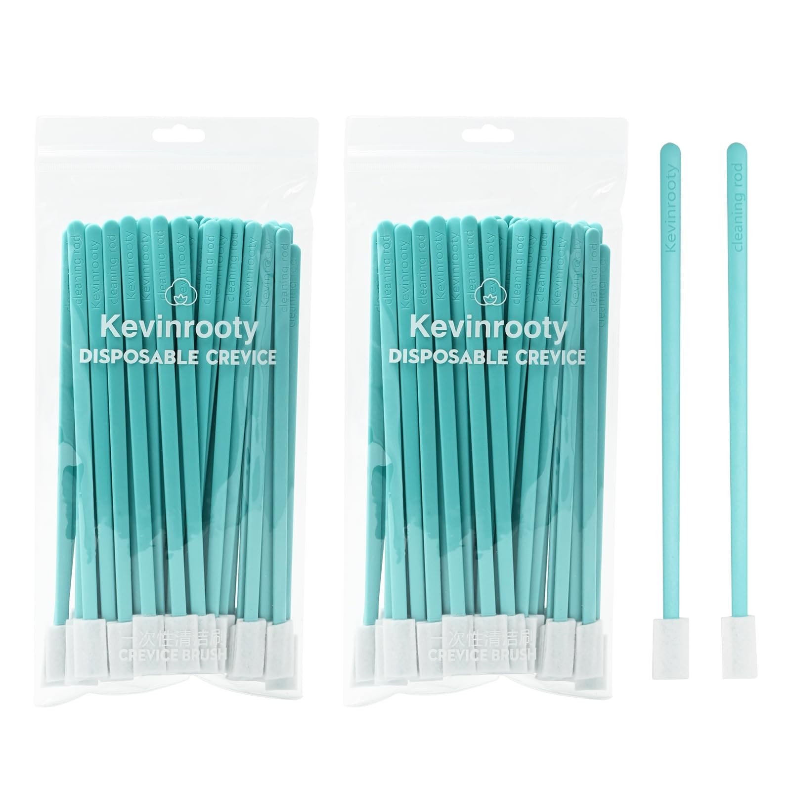 100PCS Disposable Crevice Cleaning Brush Tool kit, Disposable Toilet Brush, D…
