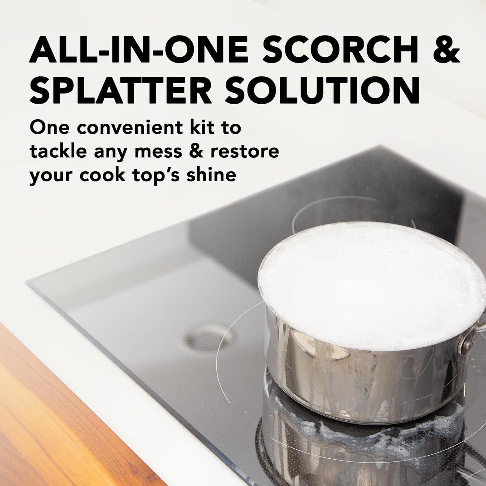 Glass and Ceramic Cooktop Cleaner Kit, Stove Top and Oven Cleaner Cream