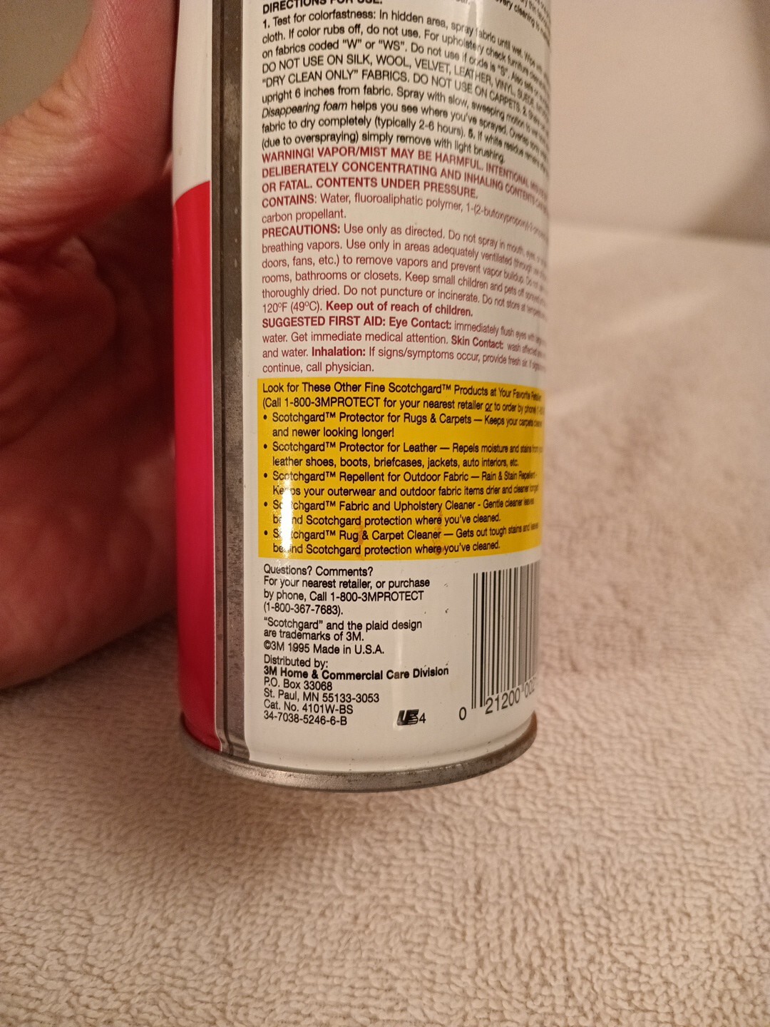 Scotch Gard Protector Fabric Upholstery 19 oz OLD FORMULA 2000
