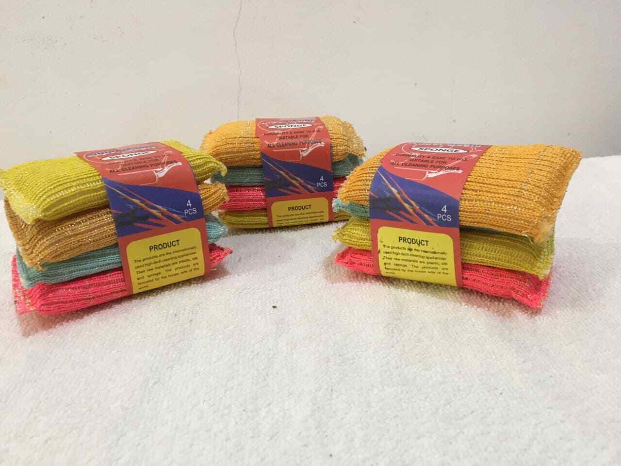 8Pcs Kitchen Clean Tools New Dishes Washing Glasses Pot Sponge Scrubber Brush